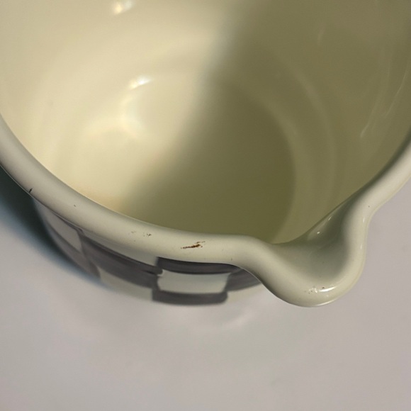 MacKenzie-Childs Courtly Check Enamel Butter Warmer - Picture 3 of 4